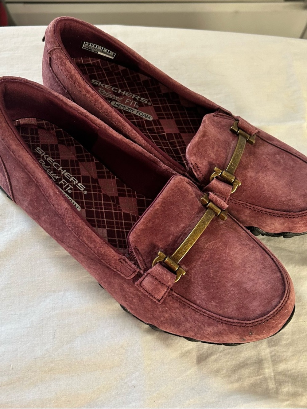 Skechers Relaxed Fit Bikers Alumni Rose/Mauve Suede Loafers/NWOT/ Size 9
